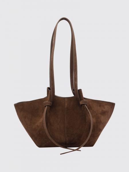 Yuzefi Mochi Flared Suede Calfskin Leather Shoulder Bag