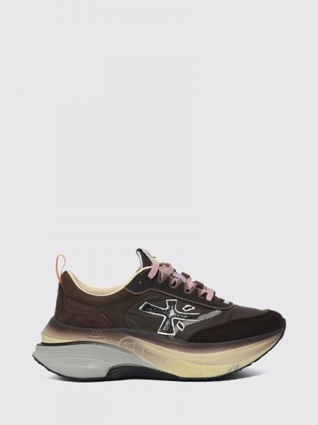 Hill Nylon and Suede Sneakers Premiata with Chunky Sole