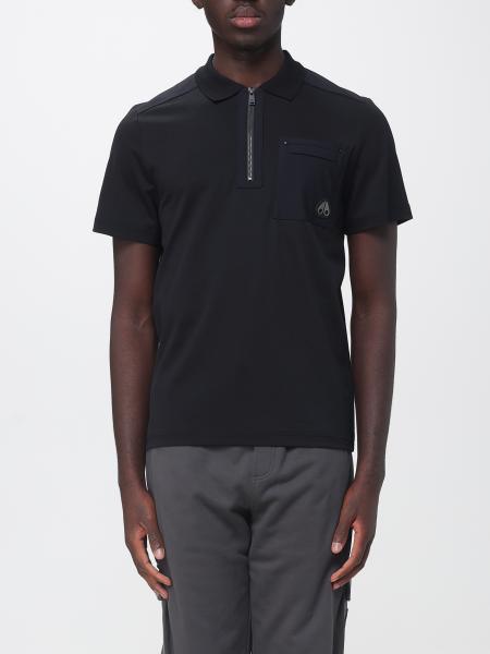 Moose Knuckles Cotton and Nylon Short-Sleeve Polo Shirt with Zip Closure