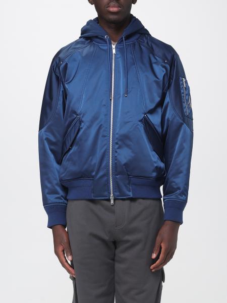 Hooded Bomber Jacket Moose Knuckles in Recycled Nylon with Zip Closure