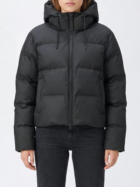 Rains Short Waterproof Quilted Jacket in Recycled Technical Fabric