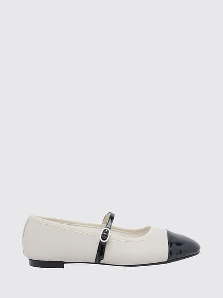 Georgiana Calf Leather Mary Jane Flats Repetto with Patent Toe