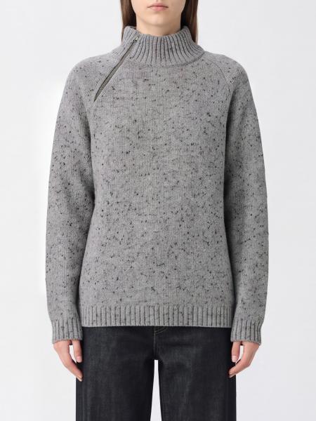 Gimaguas Half-Zip Turtleneck Jumper in Recycled Wool Blend with Dropped Shoulders