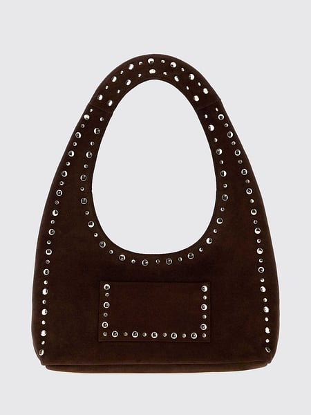 Gimaguas Franca Smooth Lambskin Handbag with Applied Studs