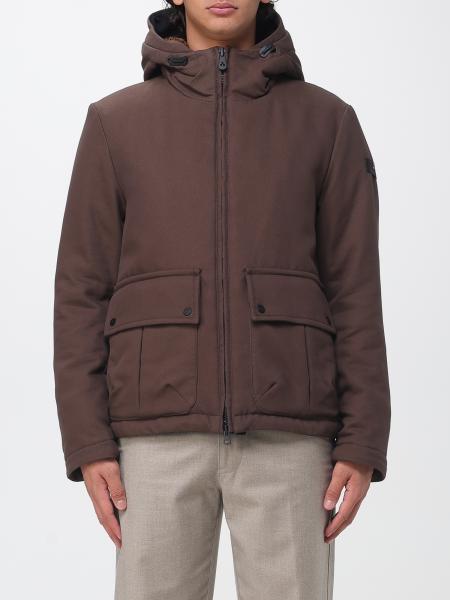 Dougal Short Nylon Windbreaker Jacket Peuterey with Hood and PrimaLoft® Padding