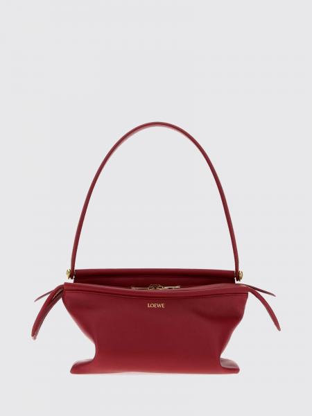 Whisker Smooth Calfskin Shoulder Bag with Flat Handle Loewe