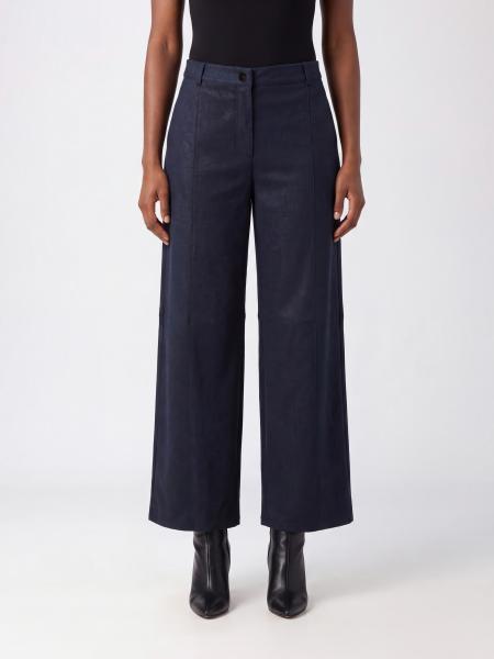 Pinko Gerade geschnittene Hose aus Viskosemischung mit hoher Taille und Gürtelschlaufen