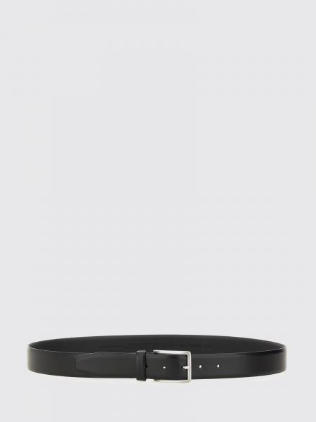 BOSS Adjustable Smooth Leather Belt with Pin Buckle