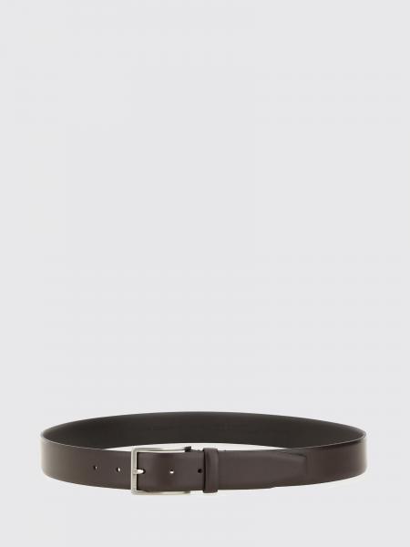 BOSS Adjustable Smooth Leather Belt with Pin Buckle