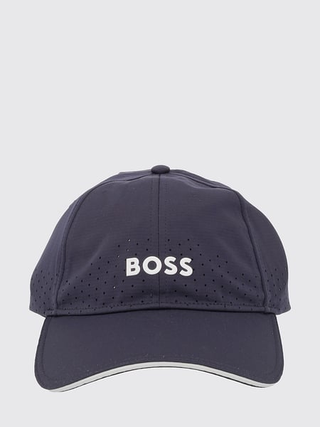 BOSS Polyester Baseball Cap with Contrasting Logo and Visor