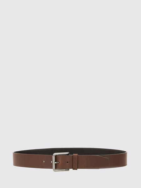 Ceinture réglable BOSS en cuir avec boucle à ardillon classique