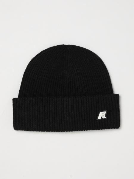 Boy's K-Way Wool Beanie Hat with Turn-Up Cuff and Contrast Logo