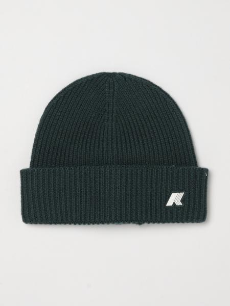 Boy's K-Way Wool Beanie Hat with Turn-Up Cuff and Contrast Logo