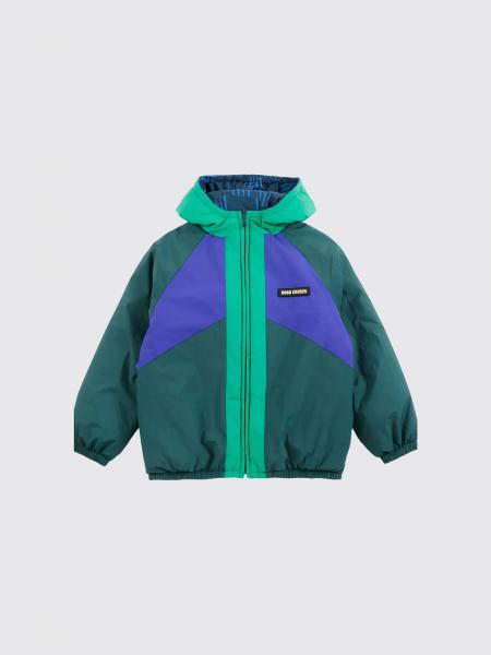 Bobo Choses Boy's Reversible Hooded Jacket in Recycled Nylon