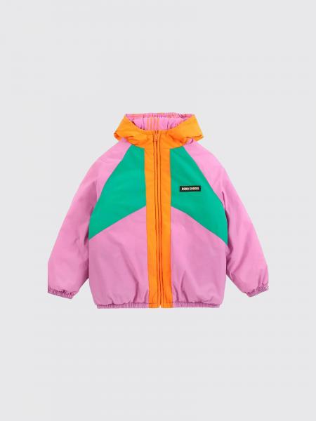 Bobo Choses Boy's Reversible Hooded Jacket in Recycled Polyamide