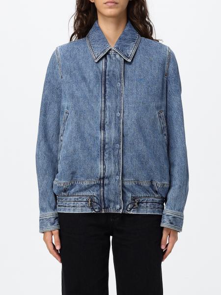 Loewe Cropped Shirt-Style Cotton Denim Jacket