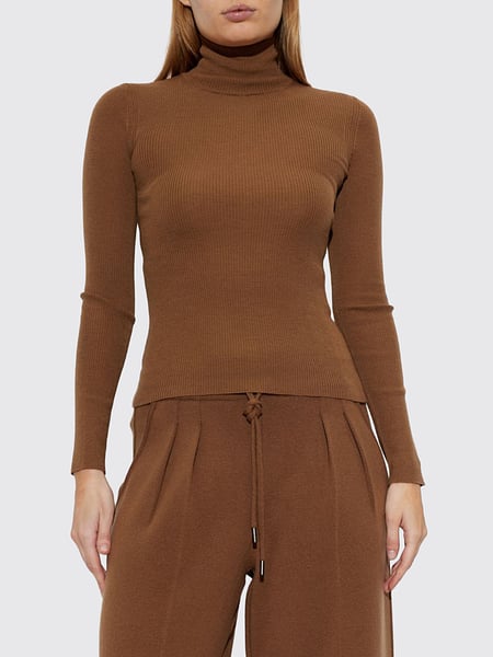 Max Mara Slim Fit Ribbed Pure Virgin Wool Turtleneck