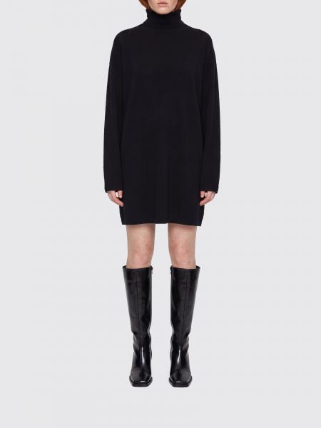 Thom Krom Relaxed Fit Turtleneck Mini Knit Dress in Viscose