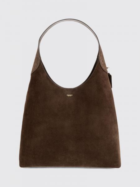 COACH Brooklyn 39 Tote Bag in Suede Calfskin with Flat Handle