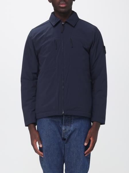 Stone Island Softshell-Windbreaker-Hemdjacke mit Compass-Logo