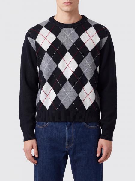 Pure Wool Argyle Crewneck Jumper DUNST