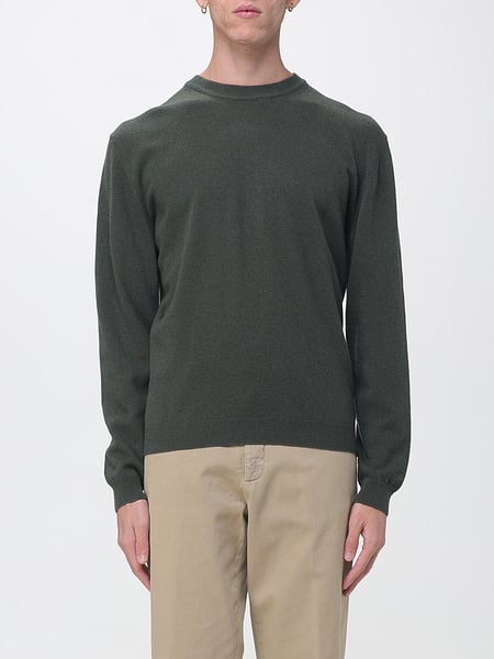 Woolrich Crewneck Long-Sleeved Pure Wool Jumper with Ribbed Trims