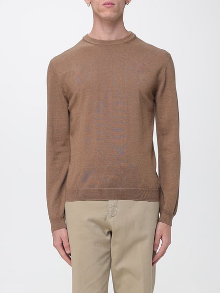 Woolrich Long-Sleeved Crewneck Jumper in Wool Blend with Ribbed Trims