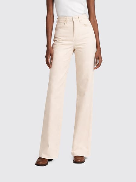 Isabel Marant Belvira Mid-Rise Flared Jeans in Lyocell Denim
