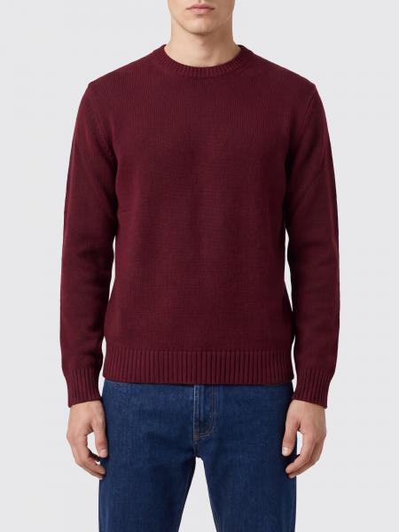 Ballantyne Crew-Neck Merino Wool Jumper with Ribbed Trims