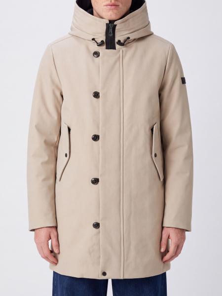 Peuterey Kasa Ki Knee-Length Parka with Hood and Fur Collar