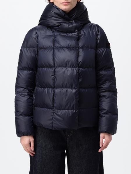 Short Quilted Nylon Puffer Jacket Peuterey with a hood and water-repellent finish