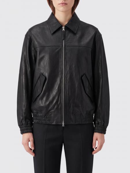 Dunst Lambskin Bomber Jacket with Classic Collar and Dropped Shoulders