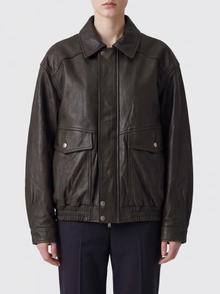 Dunst Lambskin Bomber Jacket with Classic Collar and Dropped Shoulders