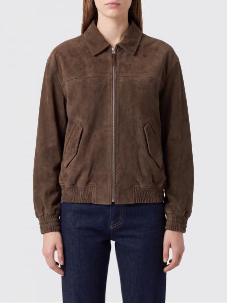 Dunst Lambskin Bomber Jacket with Classic Collar and Dropped Shoulders