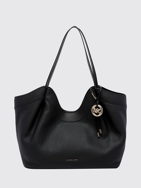 Michael Kors Nolita Grained Leather Tote Bag with Double Handle and Charm
