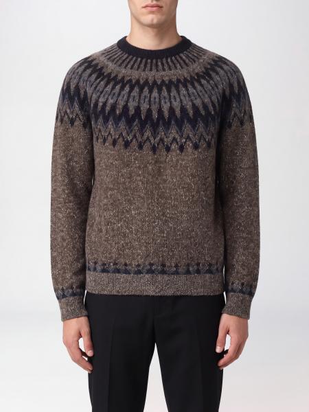 Roberto Collina Ethnic Pattern Crew-Neck Jumper in a Wool and Alpaca Blend