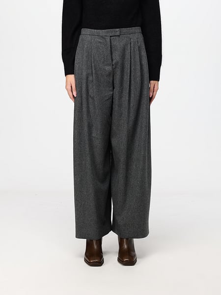 'S Max Mara Pleated Tailored Wide-Leg Wool Trousers