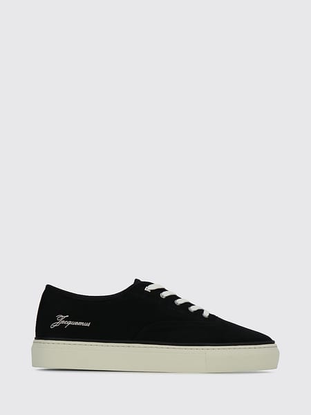 Jacquemus Féfé Cotton Canvas Trainers with Contrasting Embroidered Logo
