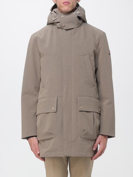 Peuterey Mans Technical Fabric Parka with Bib and Detachable Hood