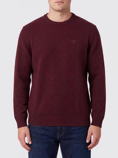 Barbour Crewneck Wool Jumper with Ribbed Trims