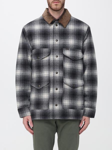 Filson Waterproof Wool Shirt Jacket with Velvet Collar