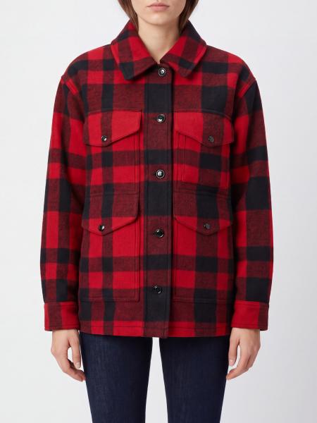 Filson Tartan Wool Shirt Jacket with Flap Pockets