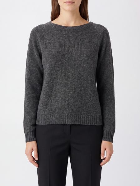 Crewneck Wool Jumper Roberto Collina with Long Sleeves and Ribbed Hem