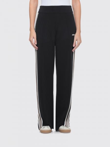 Wool and Cashmere Knit Jogging Trousers Autry with a High-Rise Drawstring Waist