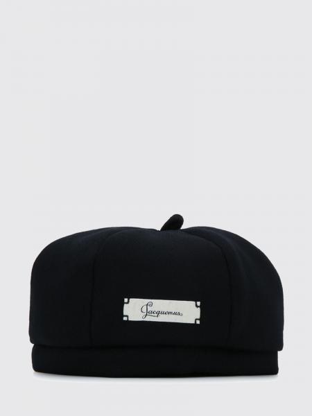 Le Bob Artichaut Virgin Wool Beret Jacquemus with Applied Logo