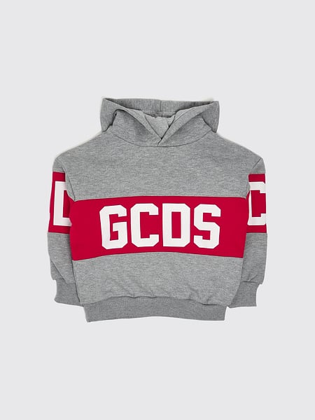 GCDS Junior Boy's Cotton-Blend Hoodie with Contrast Logo