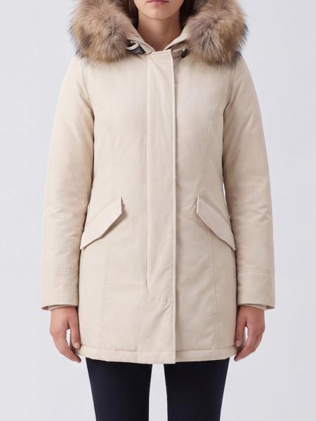 Arctic Water-Repellent Knee-Length Parka Woolrich with Shearling Hood