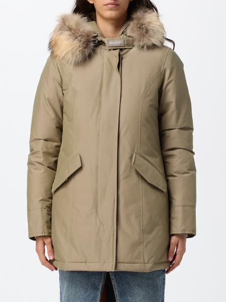Arctic Water-Repellent Knee-Length Parka Woolrich with Shearling Hood
