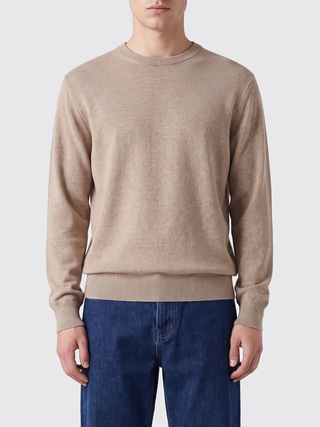 Zegna Pure Cashmere Crew-Neck Jumper with Long Sleeves and Ribbed Trims