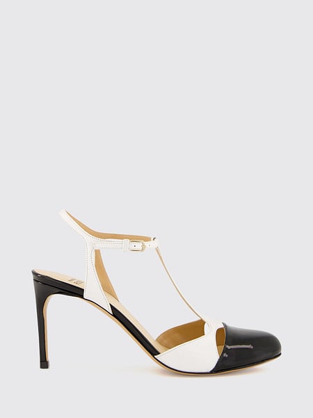 Francesco Russo T-Strap Patent Leather Stiletto Heel Pumps